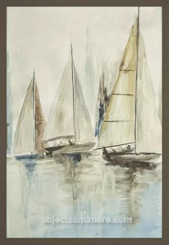 Blue Sailboats III by 